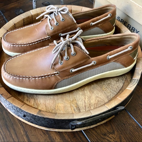 Sperry Dark Tan Men’s Shoes - New! - Picture 4 of 6